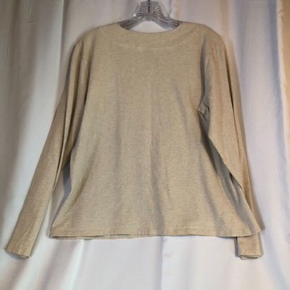 Christopher & Banks Sequin Embellished Top Shirt Size XL Christmas Bling Tree - Picture 2 of 7